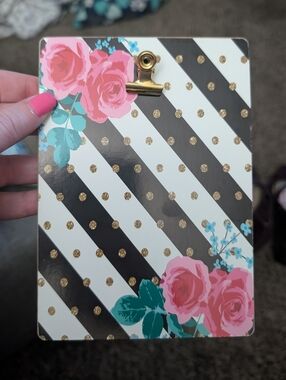 3/$10 Floral Stripe Picture Frame